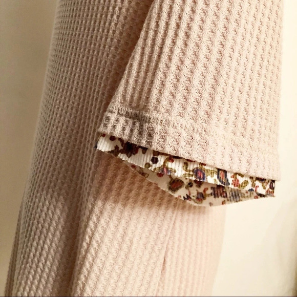 EASEL Waffle Knit Roll Neck Longline Sweater Tunic Dress - Picture 6 of 9